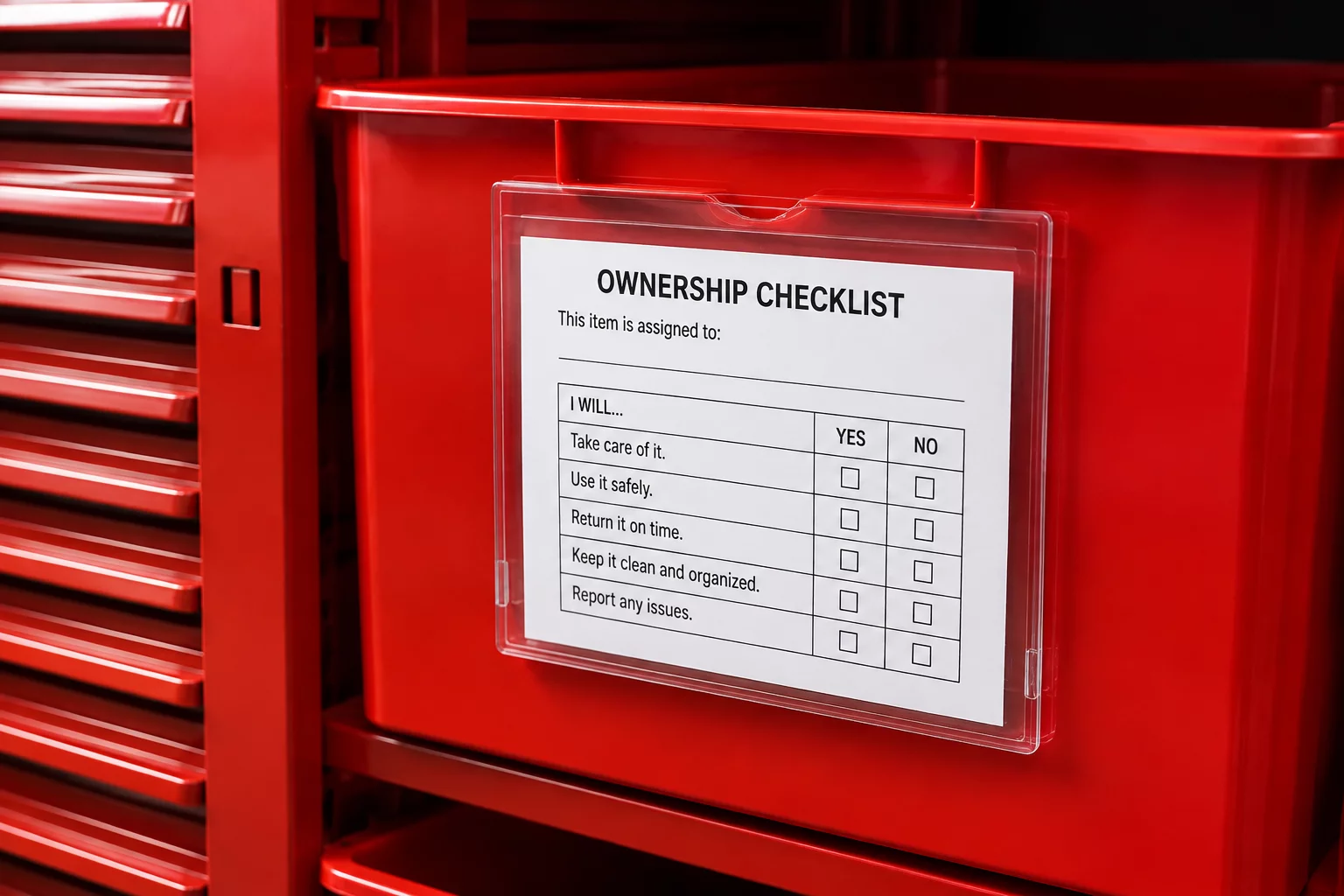 Bin Ownership Checklist